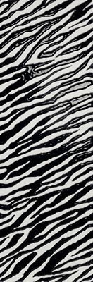 ZEBRA WHITE ANIMALIER 11.9X72