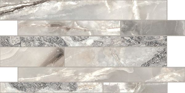 ONYX&MORE SILVER BLEND GLOSSY LIS.SF 30X60