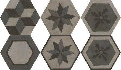 GEA ESAGONA DECORO COLORI FREDDI 40,9X47,2