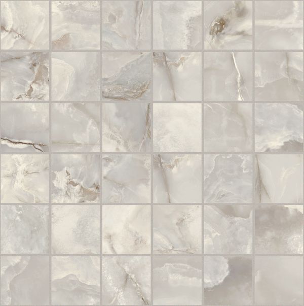 ONYX&MORE SILVER ONYX GLOSSY MOS.5X5