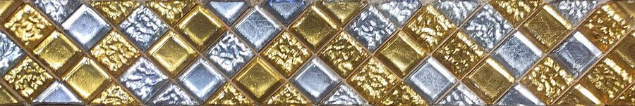 БОРДЮР Fregio Diagonale oro giallo/bianco BIS h=6.1 8 м.п.