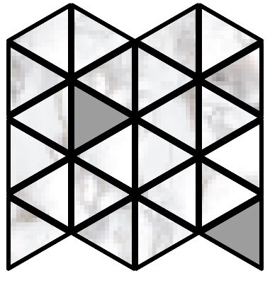 D.HAUTE WHITE TRIANGLE SP/29X29