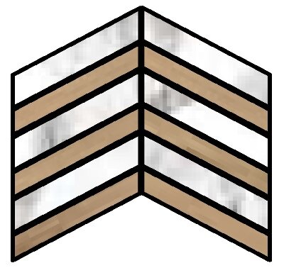 D.HAUTE WHITE/KALUA CHEVRON SP/30X21,9