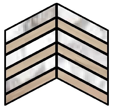 D.HAUTE WHITE/TAUPE CHEVRON SP/30X21,9
