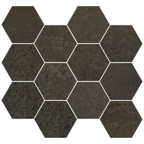 METALLIC BROWN NAT MOS HEX