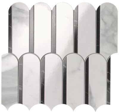 ROMA GOLD CARRARA SUPERIORE/NERO ELEGANTE ARCHS MOSAICO