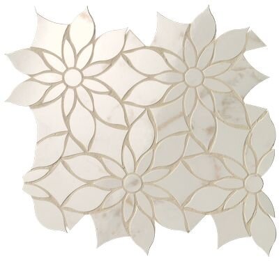 ROMA GOLD CALACATTA DELICATO DAISY MOSAICO