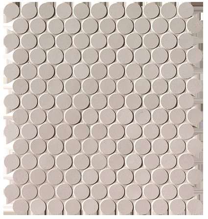 MILANO&FLOOR BEIGE ROUND MOSAICO MATT