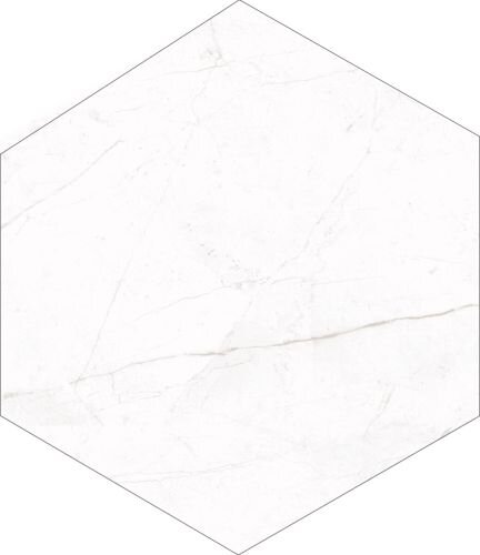 21.5X25 CM STERLINA MATTE WHITE GL POR HEXAGON