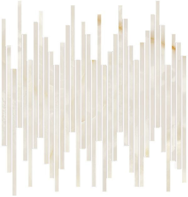 GEMME BIANCO TRATTI MOSAICO BRILLANTE