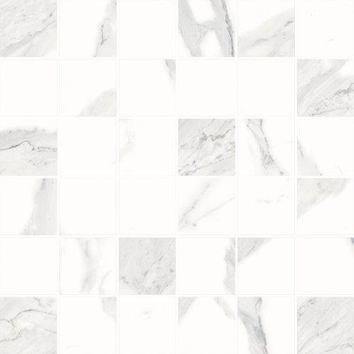 Stellaris Statuario White Mosaico