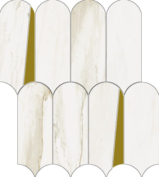 Stellaris Carrara Ivory Mosaico Elegant