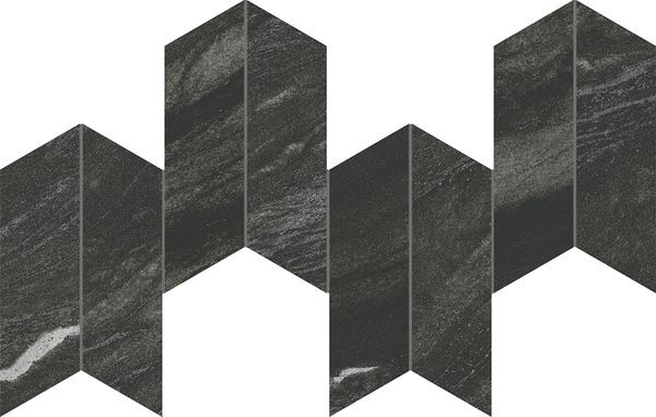 Marvel Diva Black Tempest Mosaico Chevron Velvet