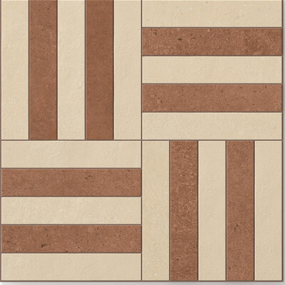 SENSI TERRE COTONE+MATTONE NATURALE INTRECCIO 30x30