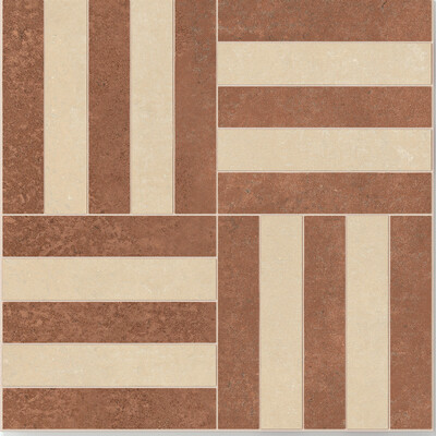 SENSI TERRE MATTONE+COTONE NATURALE INTRECCIO 30x30