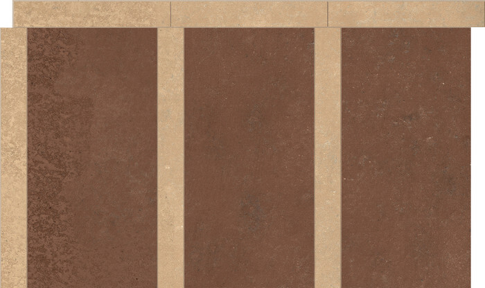 SENSI TERRE AMARANTO+ROSATO NATURALE TAPPETO 55x32