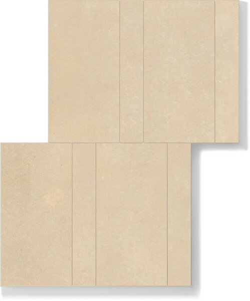 SENSI TERRE COTONE NATURALE TAVELLA+LISTELLO 30X40