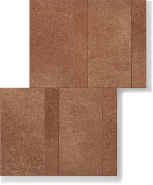 SENSI TERRE MATTONE NATURALE TAVELLA+LISTELLO 30X40
