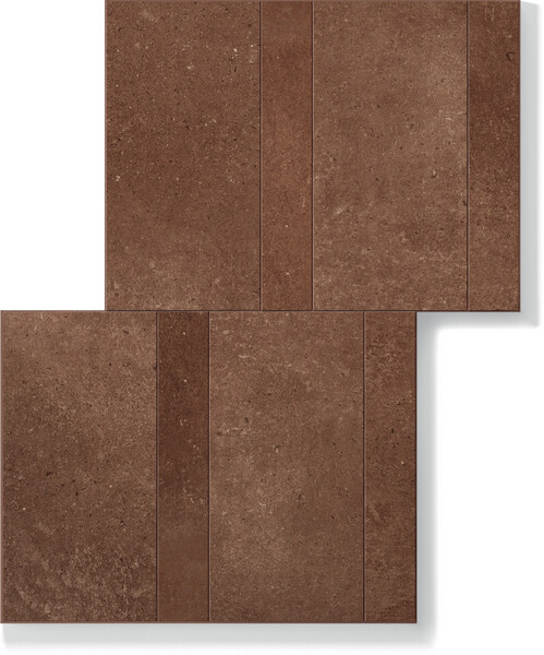 SENSI TERRE AMARANTO NATURALE TAVELLA+LISTELLO 30X40