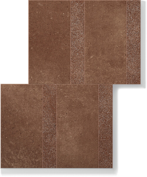 SENSI TERRE AMARANTO MIX TAVELLA+LISTELLO 30X40