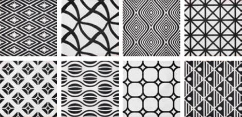 DEC.WAVE MIX BLACK 20X20