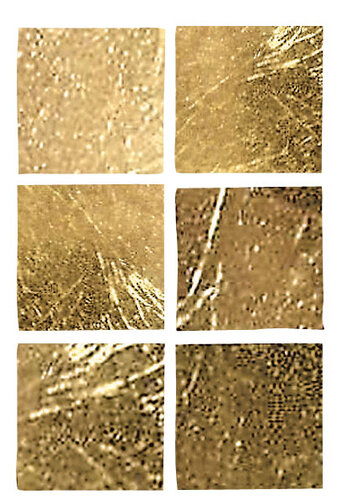 ORO, COLORE 001F, PAVIMENTO, 1 X 1, SU CARTA
