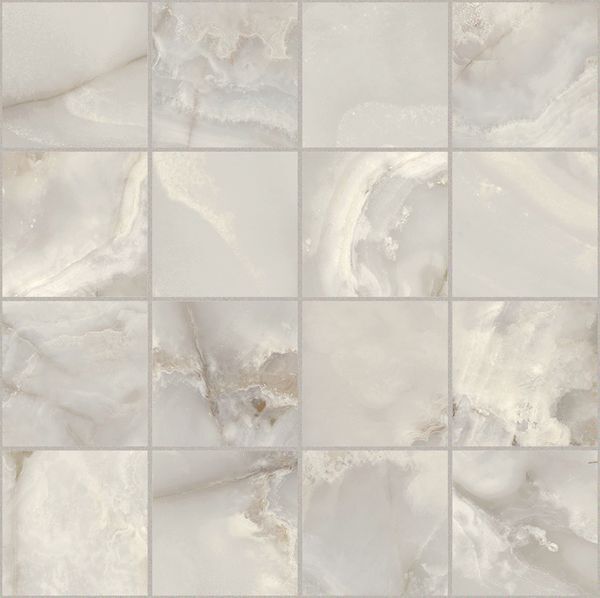 ONYX&MORE SILVER ONYX SATIN 6MM MOS7,5X7,5