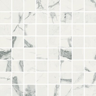 CHARME DELUXE Invisible White Mosaico Lux 29,2x29,2//Ш.Д. Инвизибл Уайт Мозаика Люкс 29,2x29,2 (6101