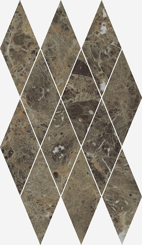 CHARME DELUXE Emperador Dark Mosaico Diamond 28x48//Ш.Д. Эмперадор Дарк Мозаика Даймонд 28x48 (62011