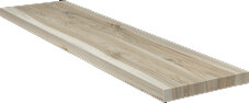 Angolo Dx Gradino C.Retta Cream (61815) 33x100 Керамогранит