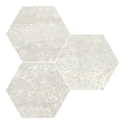 RUST WHITE NATURAL HEXAGON
