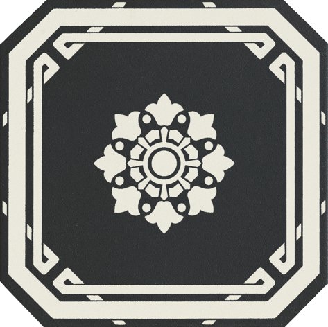 OTTAGONO 20X20 BLACK DOVER