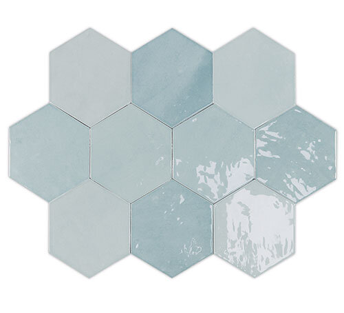 Zellige Hexa Aqua