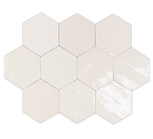 Zellige Hexa White