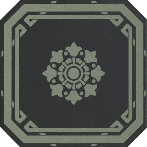 OTTAGONO 20X20 BLACK BATH