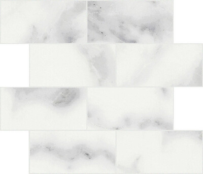 ORIGINES REX BLANC MATTE 6MM MUR.SF 7,5X15