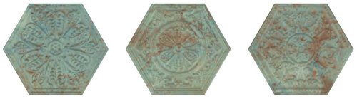 ZINC GREEN MIX DECOR HEXAGON