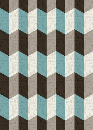 Plissage Turquoise